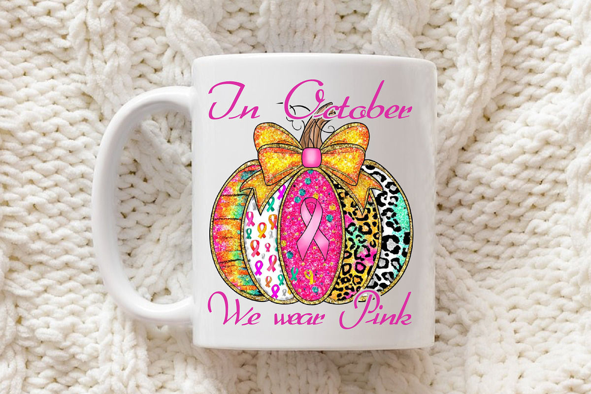 In October We Wear Pink Pumpkin Shir, an Illustration by Libby Wishes (Photo 6 of 6)