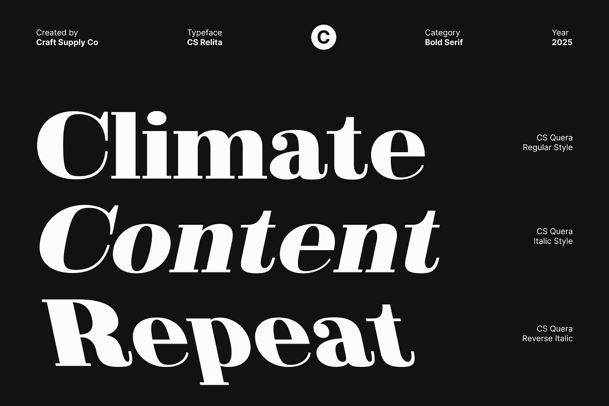 CS Relita – Retro Serif Font, a Serif Font by Craft Supply Co. (Photo 3 of 8)