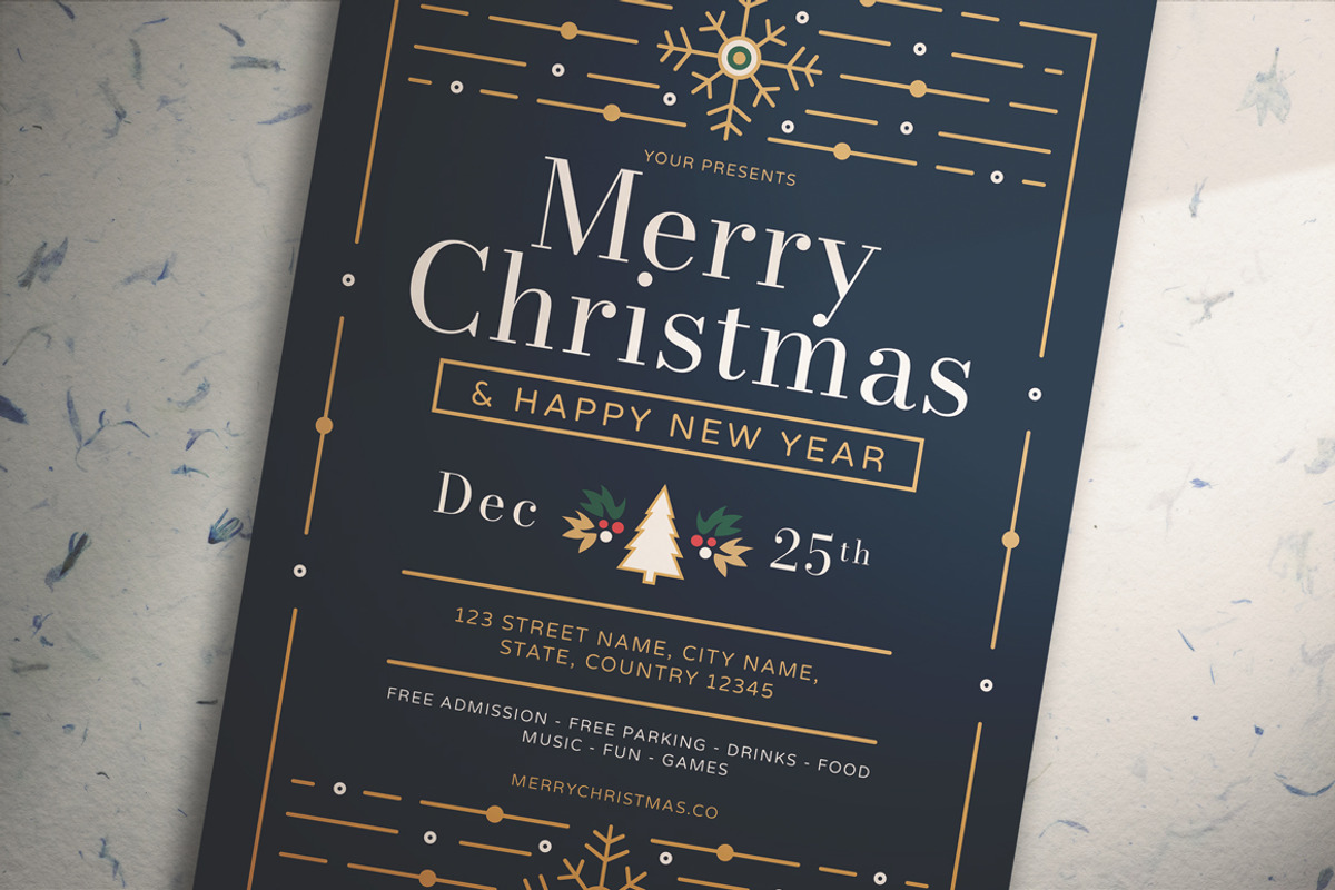 Merry Christmas Flyer Set, a Flyer Template by KMZVR.Lab (Photo 2 of 6)