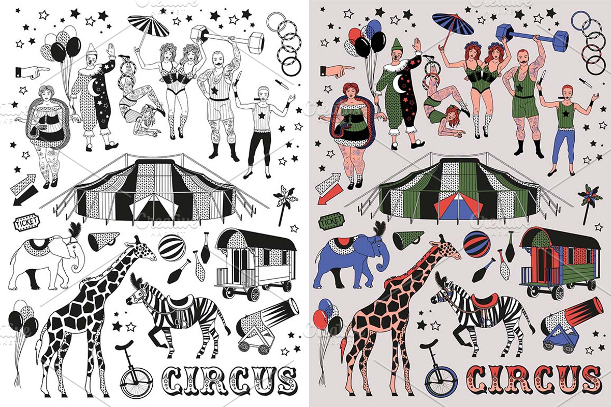 Circus Collection, an Illustration by Moloko88 (Photo 1 of 5)