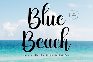 Blue Beach | Handwritten Font