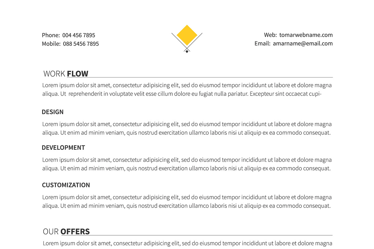 Project Proposal Template, a Brochure Template by DesignGhar (Photo 12 of 13)