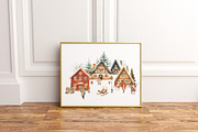 Winter Christmas Village, a Seasonal Illustration by heyiamalice (Thumbnail 4 of 16)