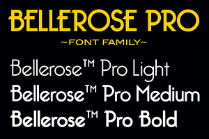 Bellerose Pro Font Family