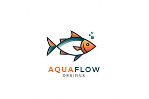 Aqua Flow Fish, a Branding & Logo Template by Logocreative
