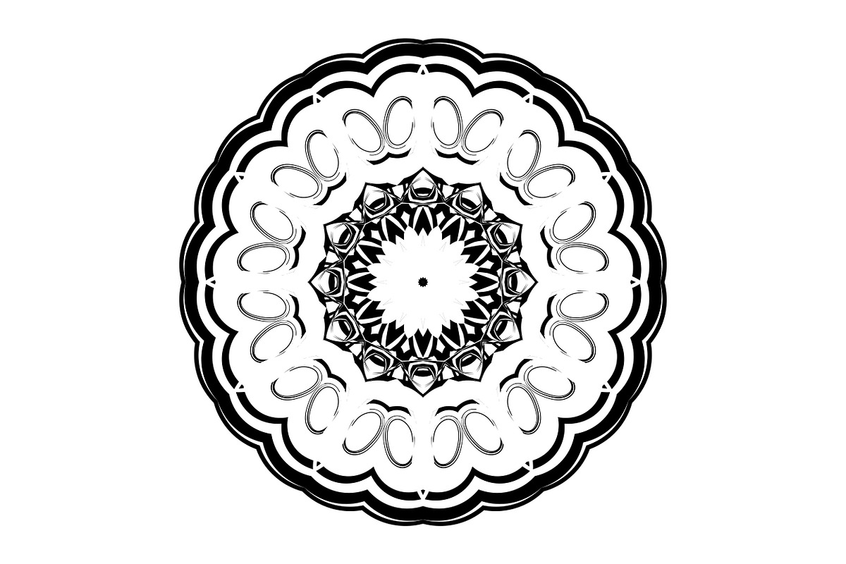 Artistic Mandala Vector Collection, a Decorative Illustration by NJ Himel (Photo 49 of 101)