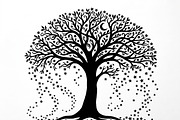 Elegant dream tree silhouette design, a Healthcare Illustration by Amazin_art (Thumbnail 45 of 49)