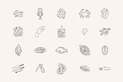 Seafood logo elements and templates, a Graphic by Vasylyka (Thumbnail 13 of 15)