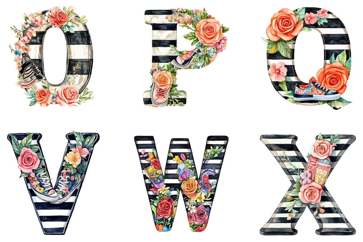 Cowboy Boot Alphabet Clipart, a Seasonal Illustration by Designking (Photo 4 of 4)