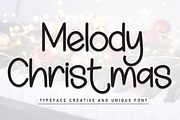 Melody Christmas | Script Font, a Script Font by Scratchones (Thumbnail 1 of 8)