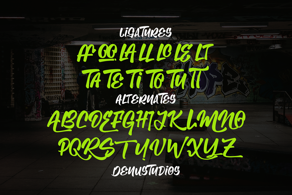 Chicano Style | Graffiti Font, a Handwritten Font by Denustudios (Photo 12 of 12)