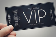 Minimal style VIP PASS cards, a Card Template by Tzochko (Thumbnail 2 of 5)