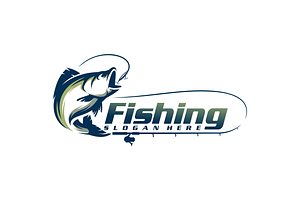 Fishing logo template