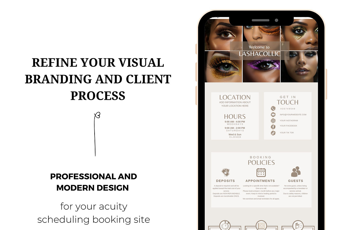 Acuity Scheduling design template, a Websites & App Template by Foedesigner (Photo 3 of 5)