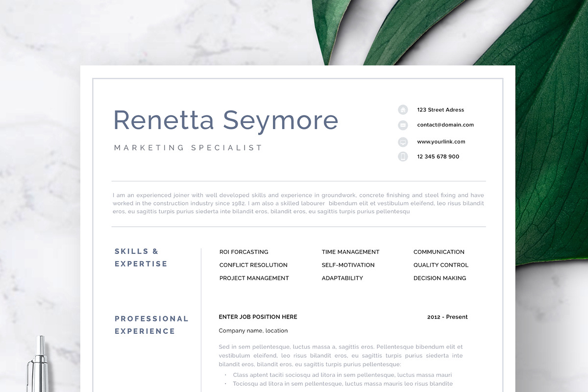 Resume Template 1 | Geneva, a Resume Template by Resume Angels (Photo 2 of 6)
