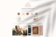 Sun bohemian logo tempplate 2#, a Branding & Logo Template by Piixypeach (Thumbnail 1 of 7)