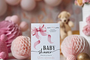 Pastel Pink Baby Shower Invite, an Invitation Template by LucaTheme (Thumbnail 3 of 5)