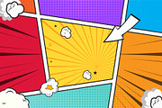 48 Vector Comic Background Bundle, a Background Graphic by MRI STUDIO (Thumbnail 13 of 18)