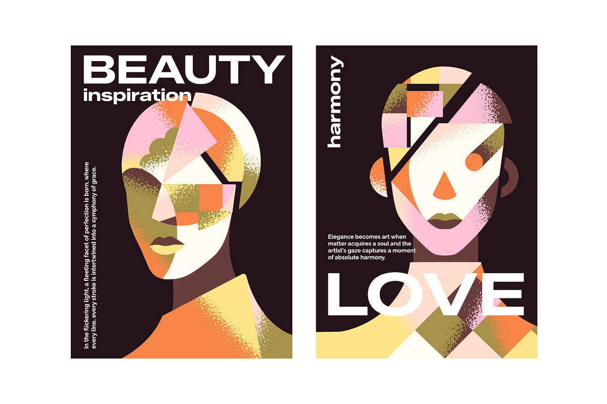 Fashion magazine cover designs set, a Decorative Illustration by PaperTrident (Photo 2 of 3)