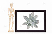 Black styled frame isolated mockup, a Print Template by JustLikeMyDesktop (Thumbnail 1 of 3)