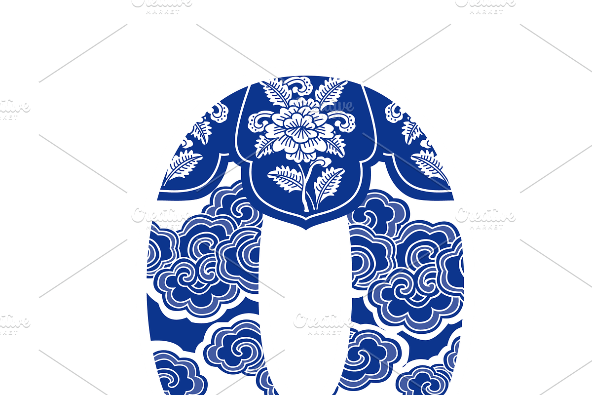 Number 0-9 Design in Chinese Style preview 2