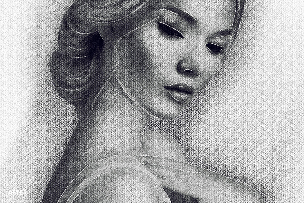 Realistic Pencil Drawing Effect ATN, an Action Add-On by JasGraphicTools (Photo 8 of 10)