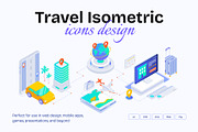 Travel Isometric Icons Pack, a Duotone Icon by Vectors Market (Thumbnail 1 of 8)