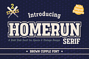 Homerun Serif - Sport font, a Serif Font by Brown Cupple (Thumbnail 1 of 10)