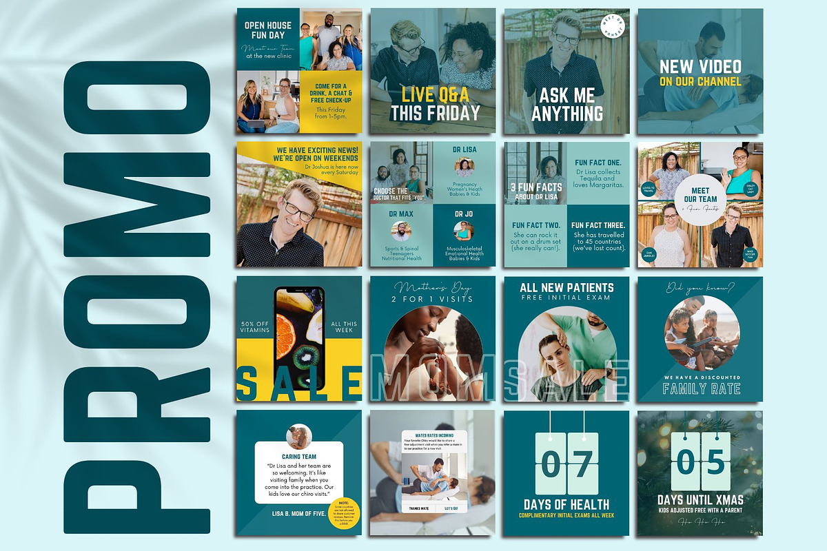 Modern Chiropractic Canva Templates, a Design Template by Socially Sorted (Photo 8 of 9)