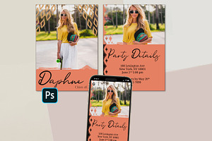 Retro Photoshop Grad Card Template