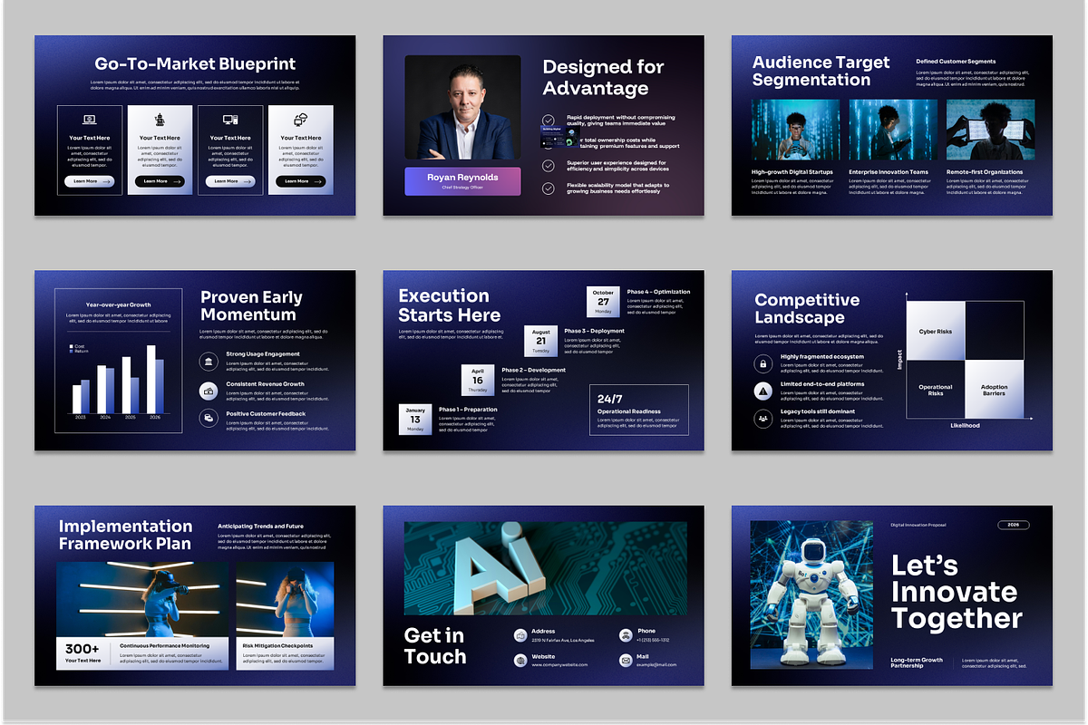 Digital Innovation Proposal PPT, a Presentation Template by Sixtemp (Photo 3 of 3)