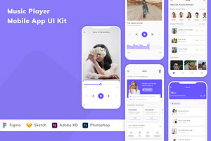 Music Player Mobile App UI Kit