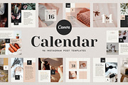 Instagram Calendar Post Templates, a Social Media Template by Keikoya (Thumbnail 1 of 13)