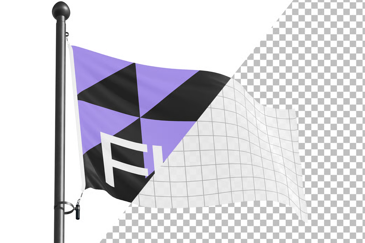 Flag Mockup Outdoor Display, an Advertising Mockup by graphicsauce (Photo 4 of 4)