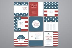 Veterans Day. Card Templates