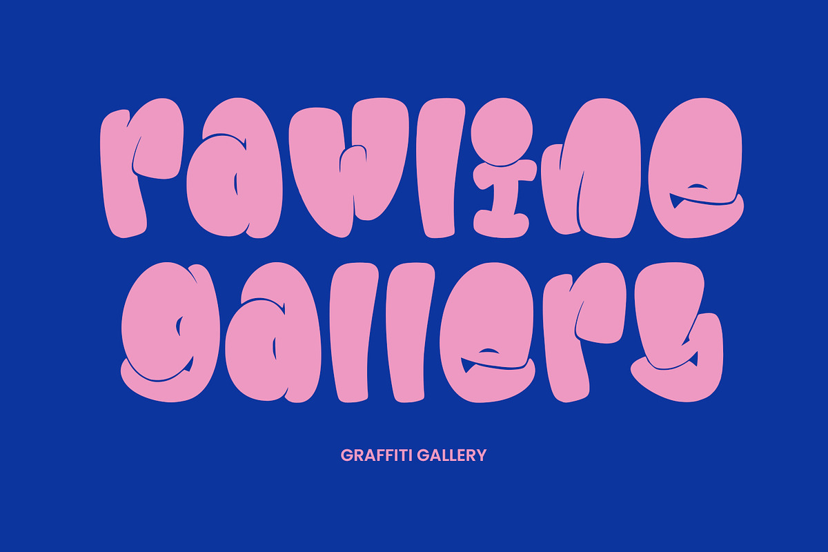 Jamboo Fat Bubble Display Font, a Handwritten Font by Maulana Creative (Photo 3 of 5)