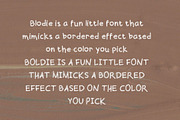 Blodie Font, a Handwritten Font by Kaleidokika (Thumbnail 3 of 4)
