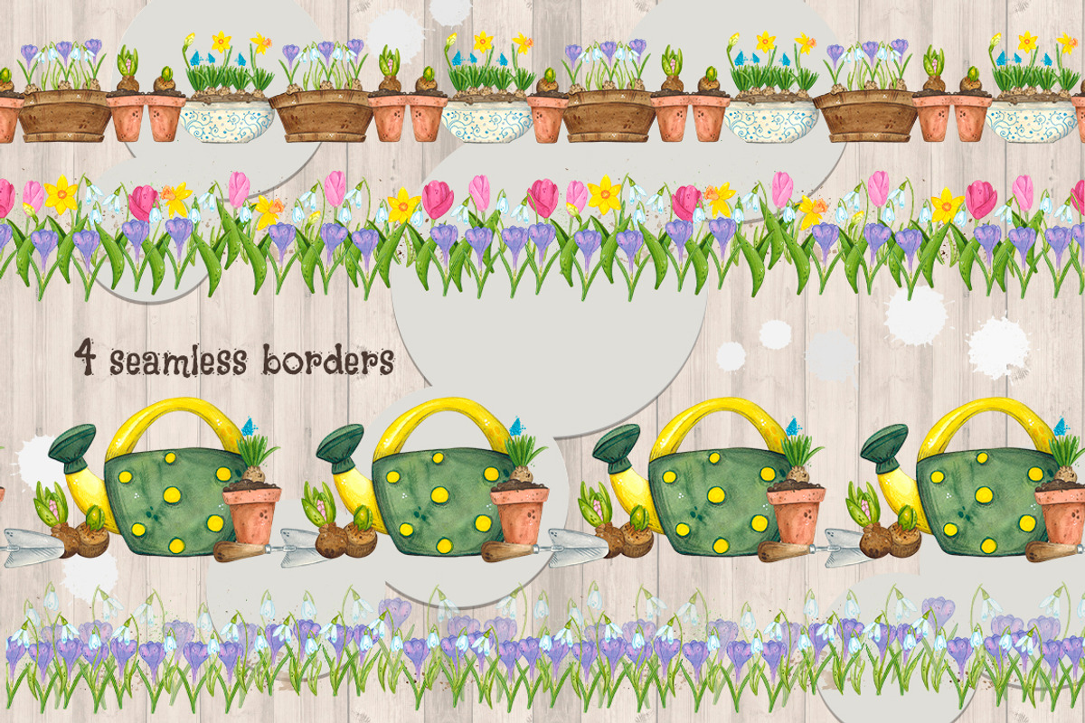 Spring bulbous flowers watercolor, an Object Illustration by DemiLena (Photo 6 of 12)