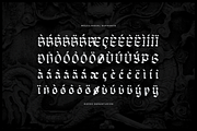 Jeff Zorvyk | Blackletter Typeface, a Blackletter Font by Denustudios (Thumbnail 12 of 12)
