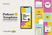 Podcast Cover & Instagram Templates, a Social Media Template by designerbianca (Thumbnail 1 of 5)
