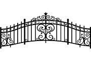 Luxury Scrollwork Iron Fence, an Object Graphic by Designer_Momina (Thumbnail 11 of 14)