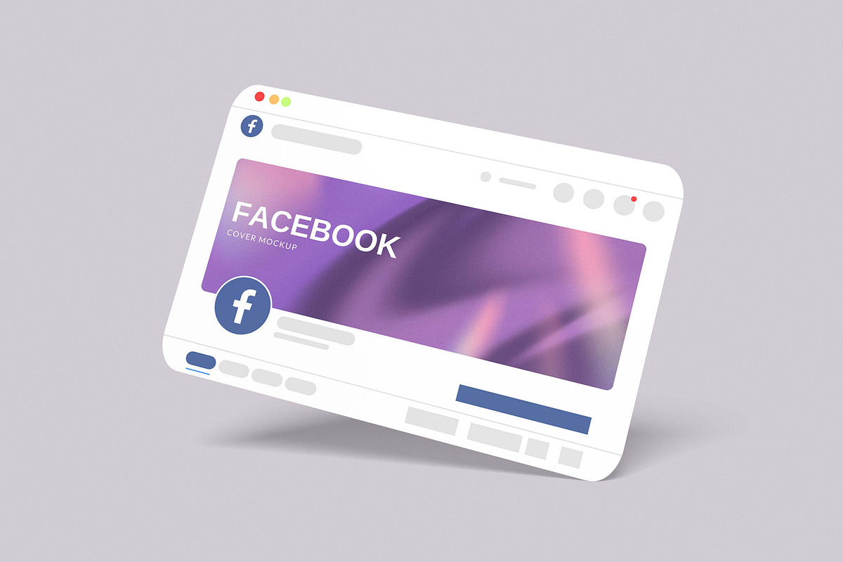 Facebook Cover Mockup, a Wearable Device Mockup by xavier_studio (Photo 2 of 5)