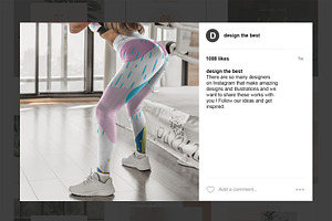 Leggings Mock-Up Gym Style