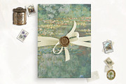 Waterlilies II Vellum Overlay Print, a Stationery Template by SilverJoyAtelier (Thumbnail 1 of 2)