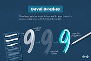 Bevel Letters Procreate Brushes, a Brush Add-On by Nico-Ng (Thumbnail 8 of 17)