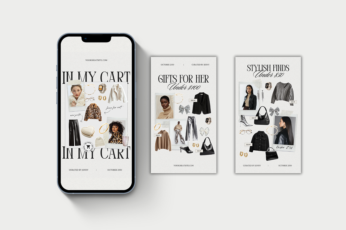 LTK Fashion Canva Story Templates, a Social Media Template by Xenié Creative (Photo 7 of 9)
