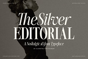 The Silver Editorial - 18 Fonts Pack, a Serif Font by SilverStag Type Foundry (Thumbnail 1 of 30)