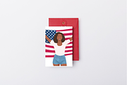 Independence Day Black Women Clipart, a Seasonal Illustration by Made bynath (Thumbnail 4 of 5)