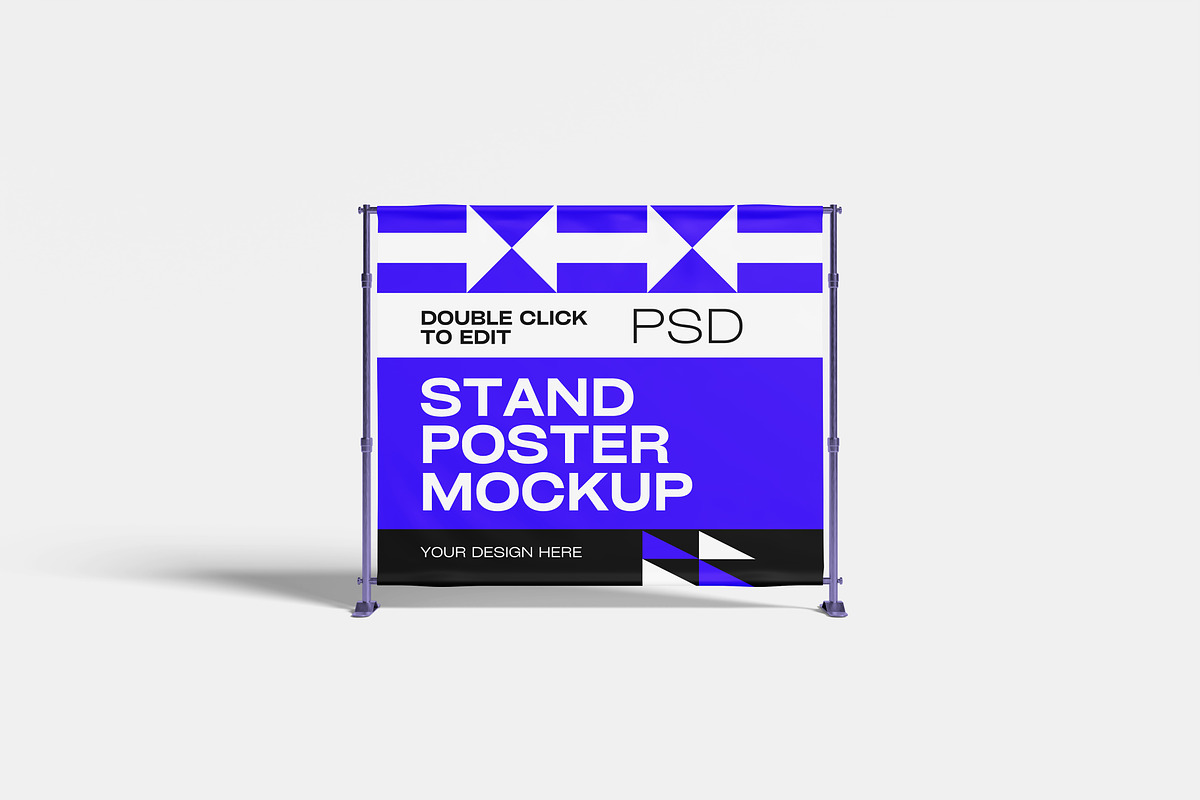 Stand Banner Mockup, an Advertising Mockup by Hazzpro_Std (Photo 2 of 5)