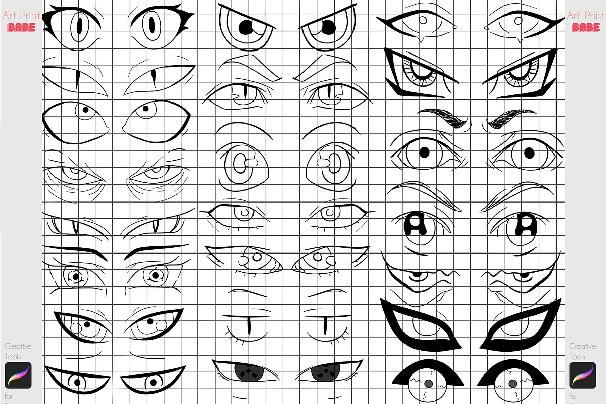 Procreate Gothic Anime Feature Brush, a Brush Add-On by ArtPrintBabe (Photo 5 of 16)
